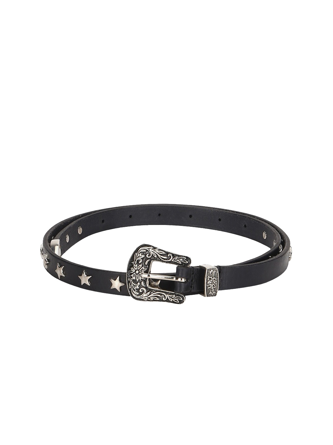 

Aditi Wasan Men Black Leather Belt