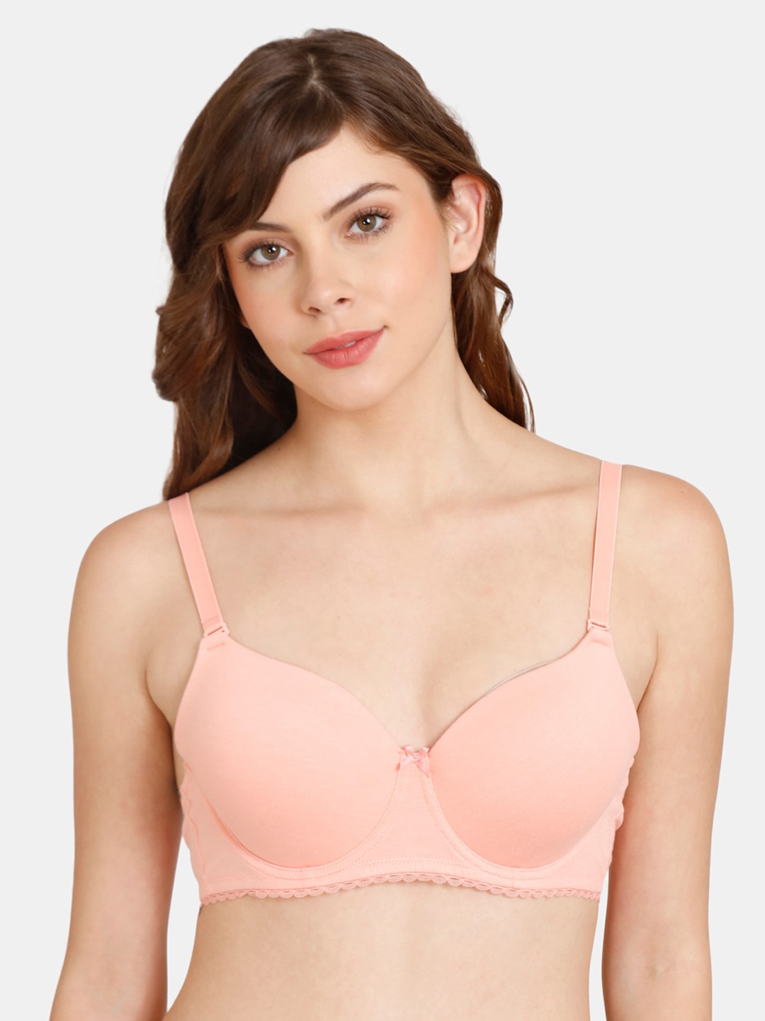 

Rosaline by Zivame Pink Underwired Lightly Padded Bra