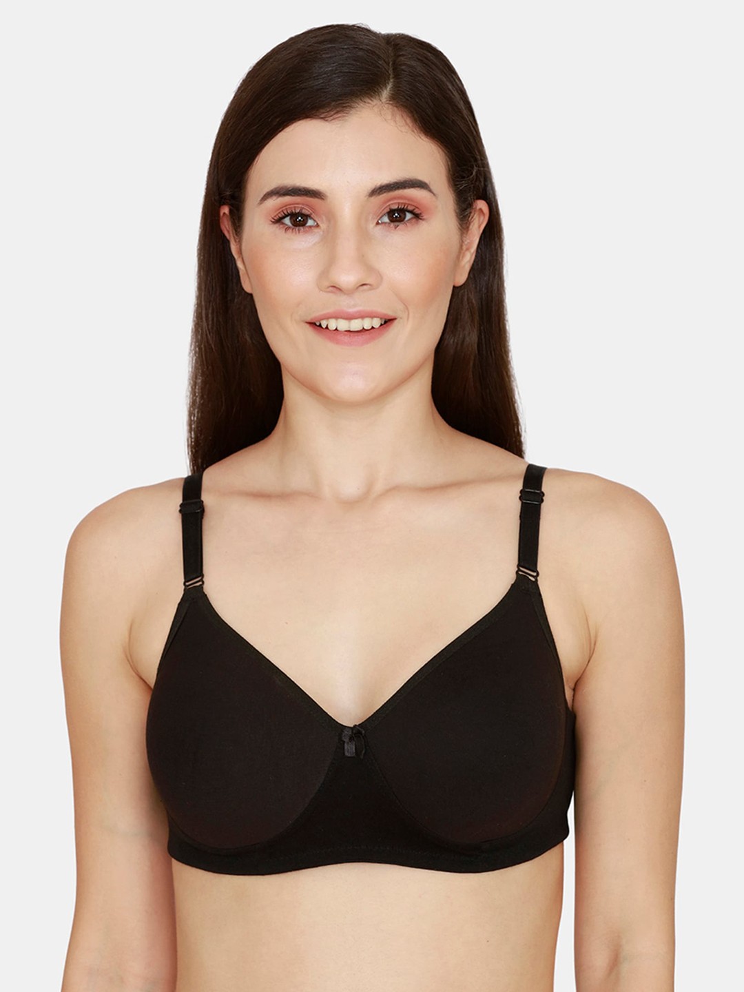 

Rosaline by Zivame Women Black Lightly Padded T-shirt Bra