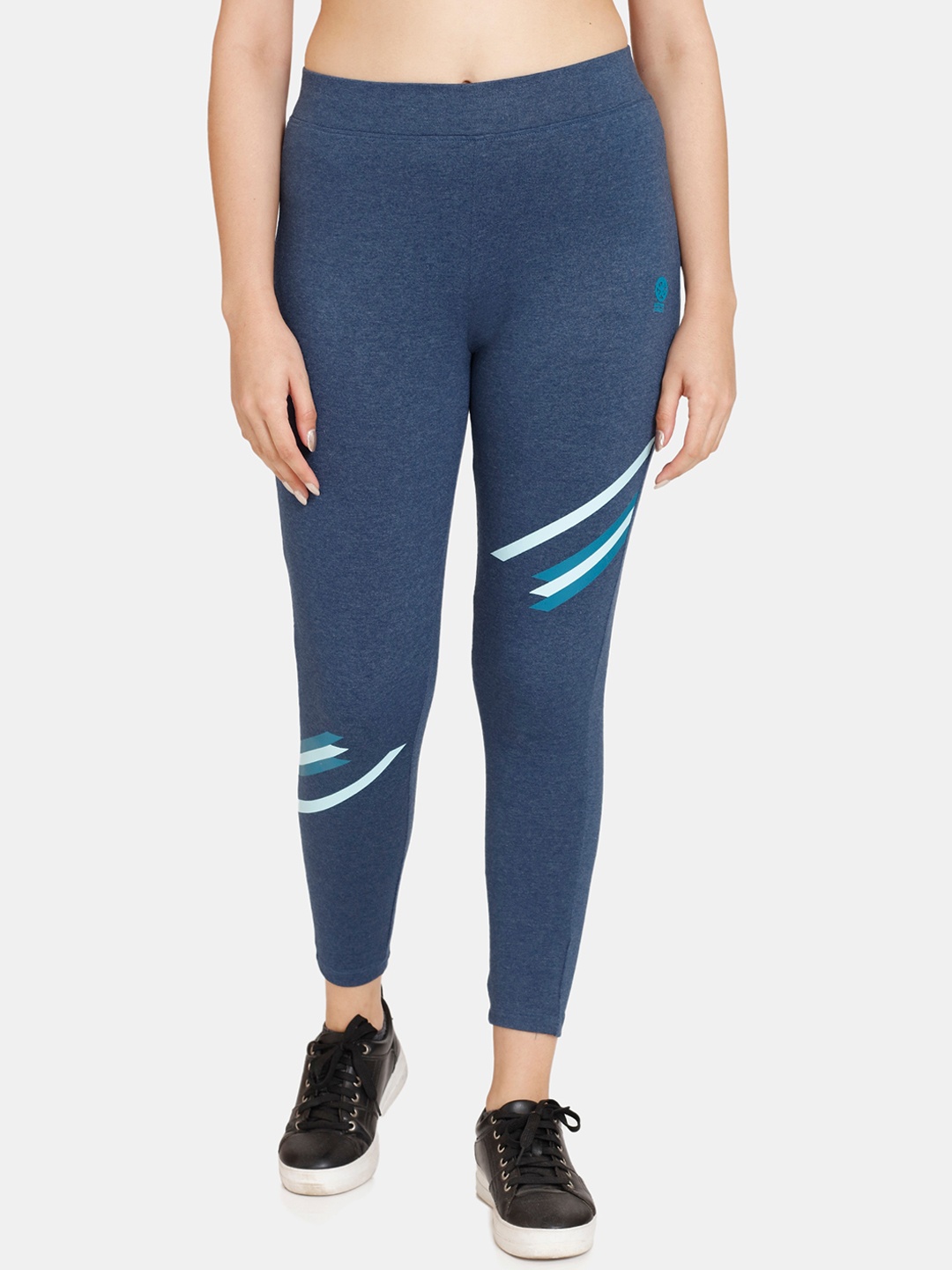 

Rosaline by Zivame Women Blue Solid Tights