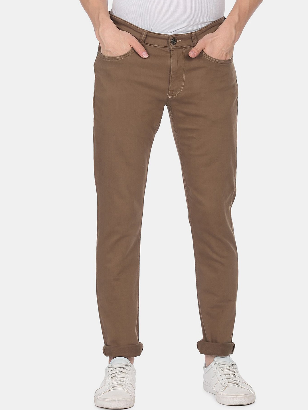 

Arrow Men Brown Slim Fit Clean Look Jeans