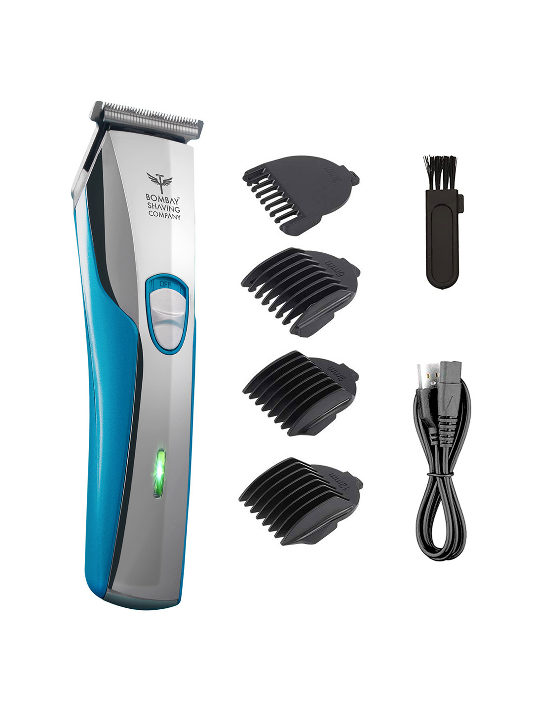 

Bombay Shaving Company Men Blue Classic Beard Trimmer With 4 Blades BTBL899