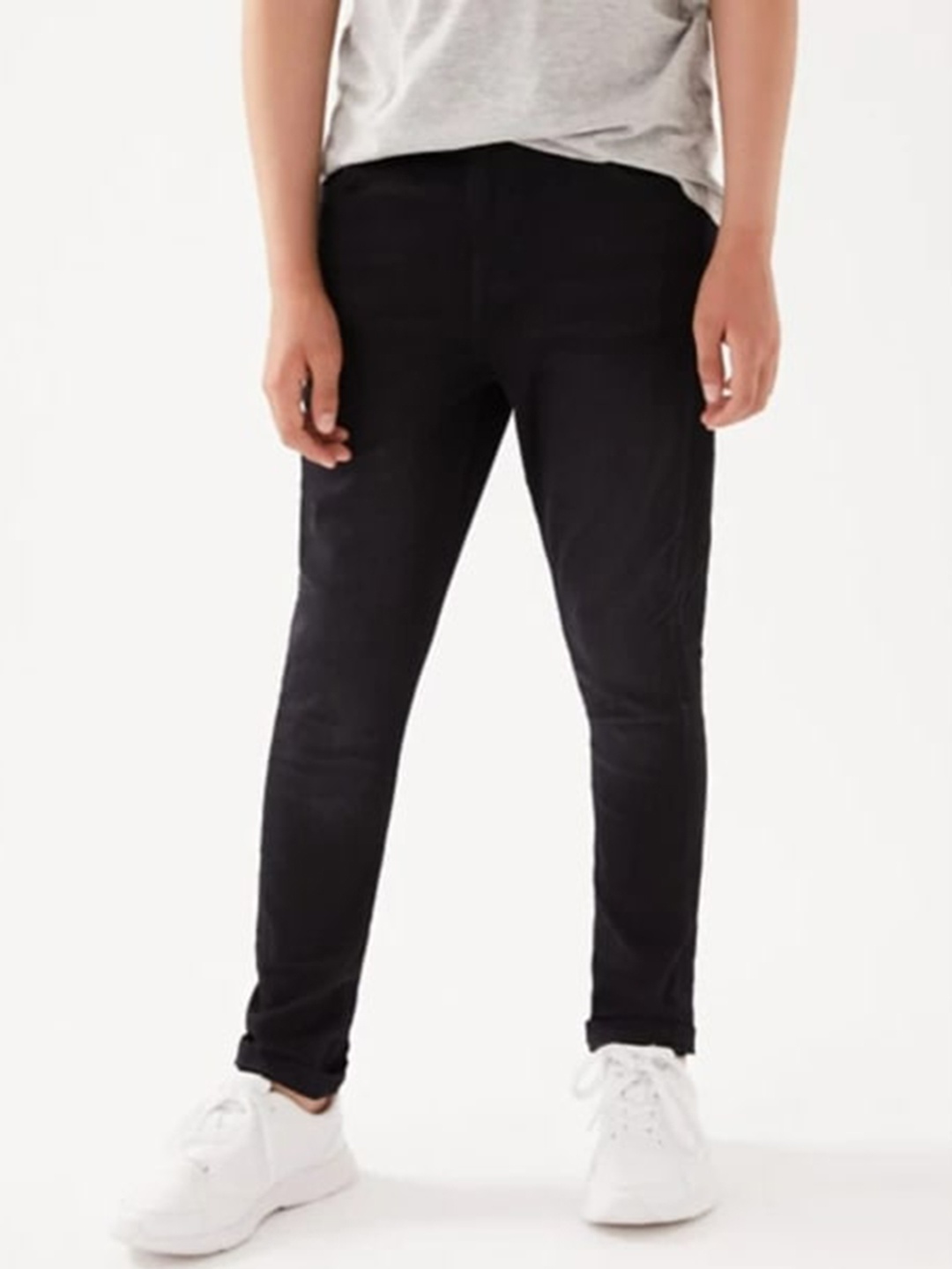 

Marks & Spencer Boys Black High-Rise Jeans