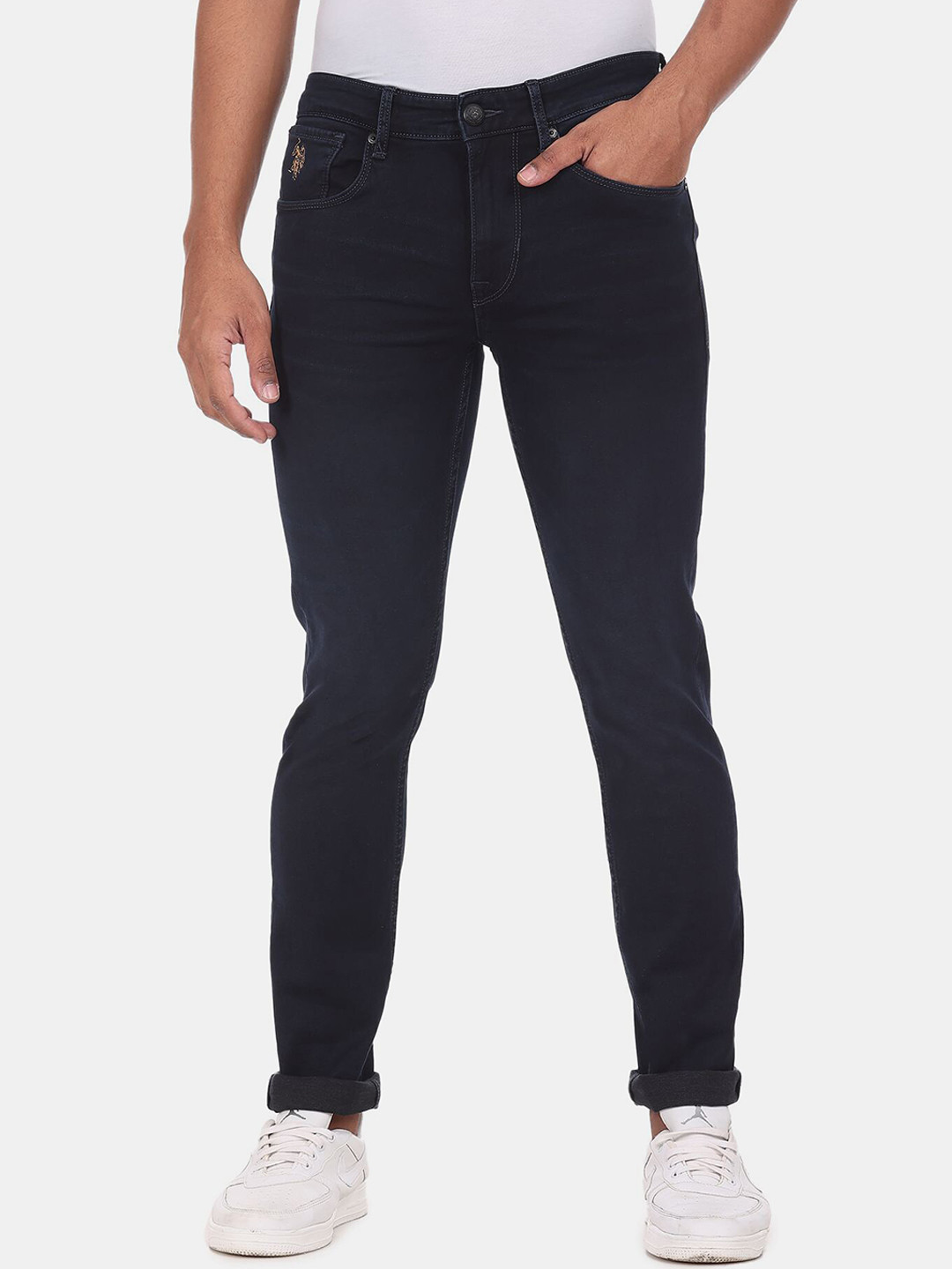 

U S Polo Assn Denim Co Men Blue Slim Fit Mid Rise Jeans