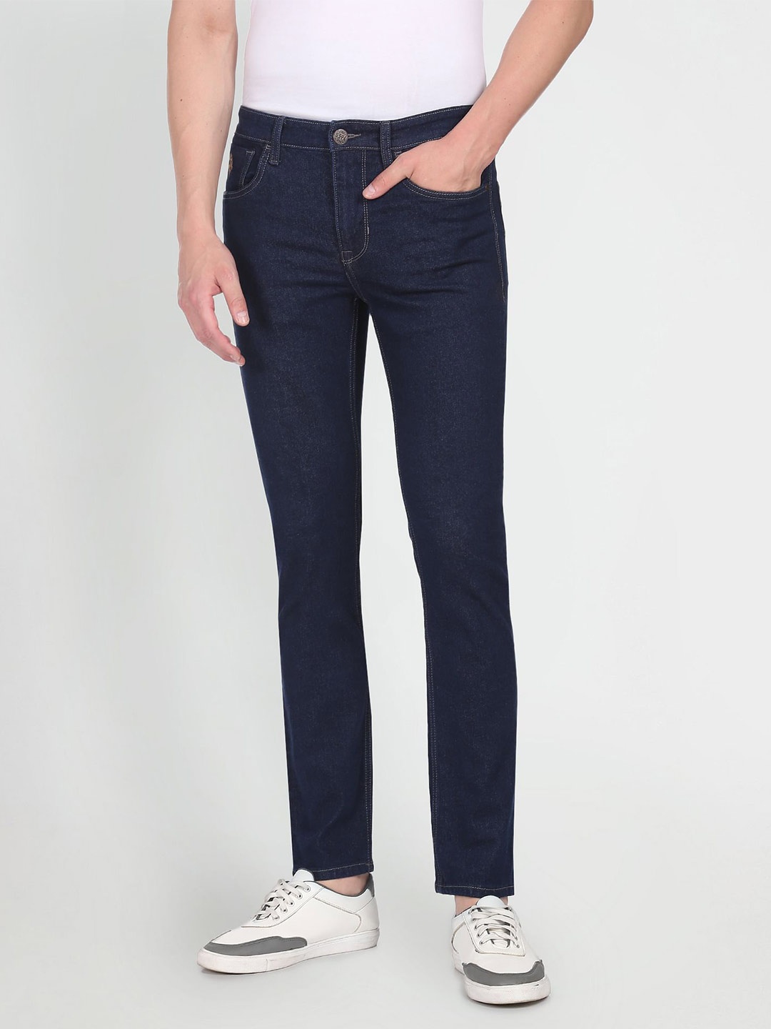 

U S Polo Assn Denim Co Men Blue Slim Fit Clean Look Jeans