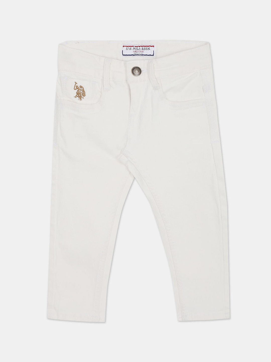 

U S Polo Assn Boys White Slim Fit Jeans