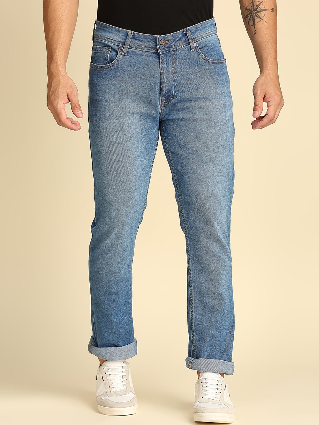 

High Star Men Blue Slim Fit Light Fade Jeans