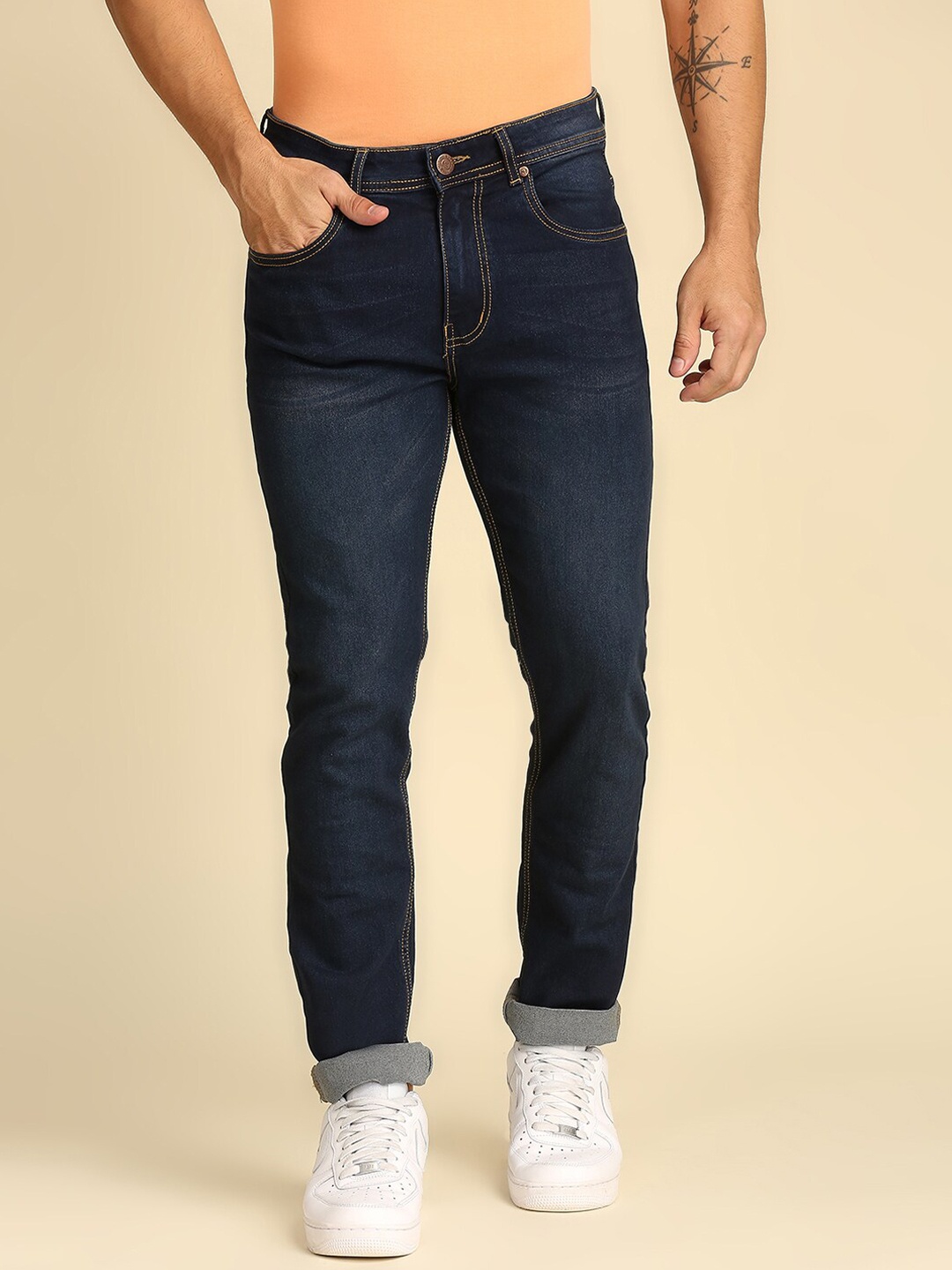 

High Star Men Blue Slim Fit Light Fade Jeans