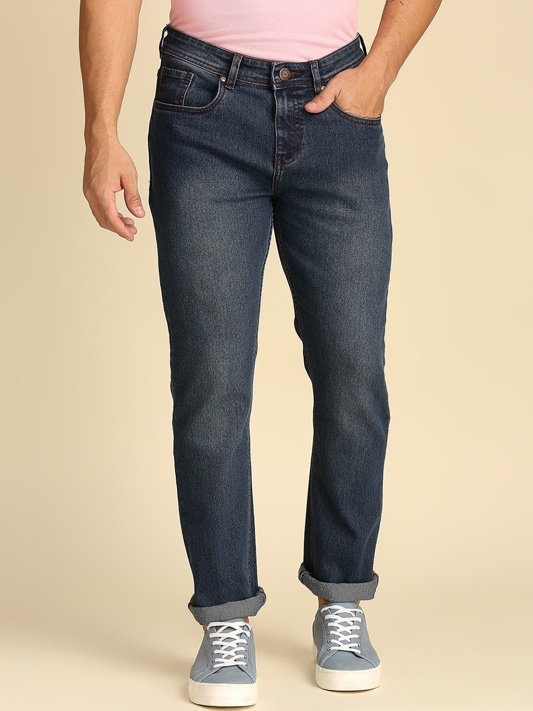 

High Star Men Blue Slim Fit Light Fade Jeans