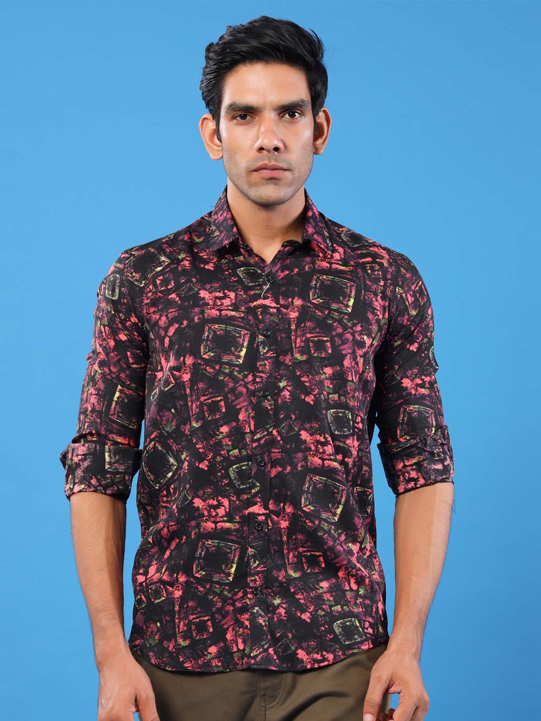 

Tistabene Men Multicoloured Comfort Printed Casual Shirt, Multi