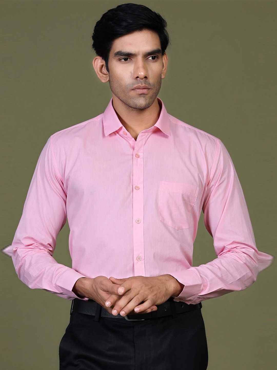 

Tistabene Men Pink Comfort Formal Cotton Shirt