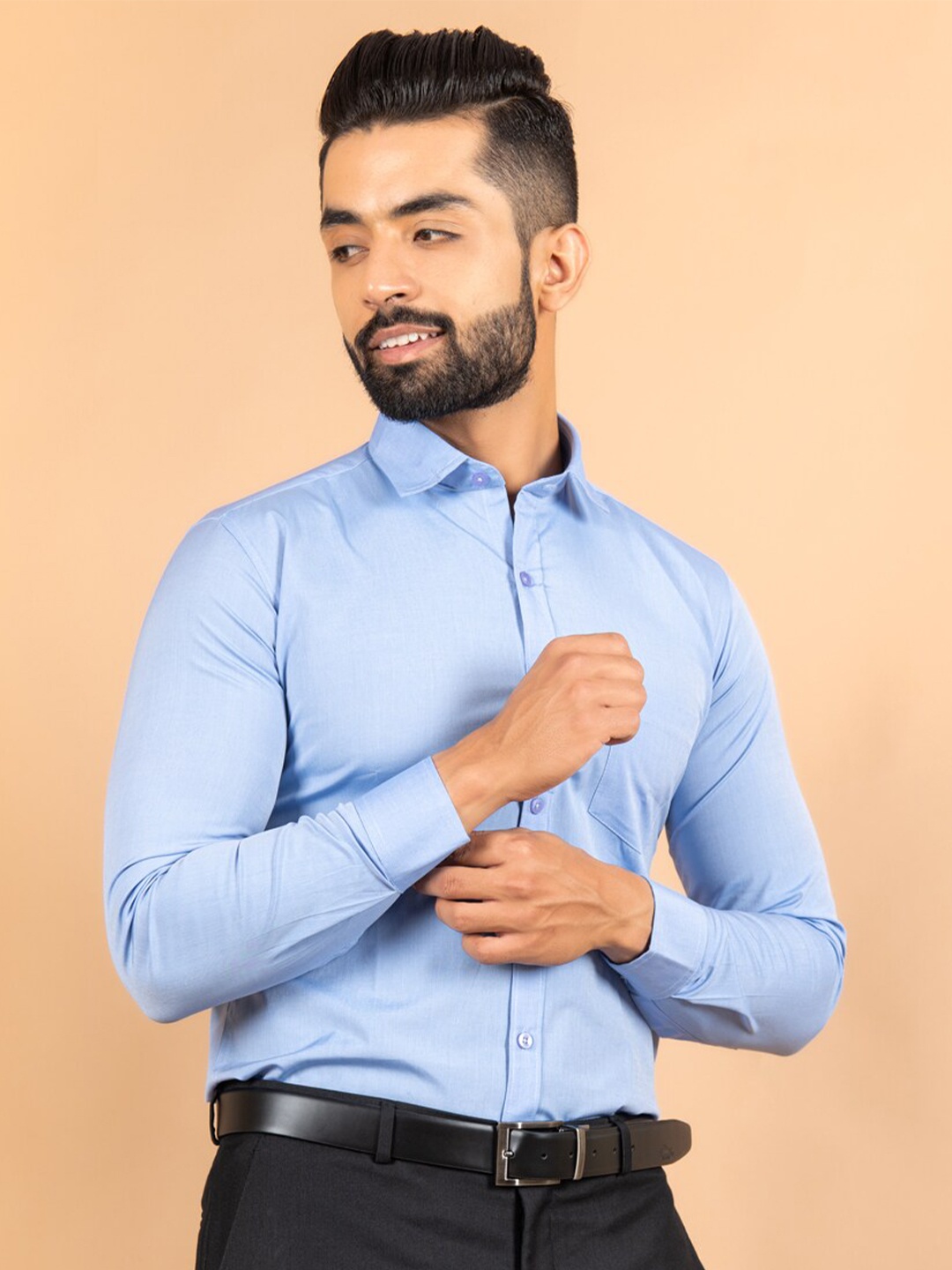 

Tistabene Men Blue Comfort Formal Cotton Shirt