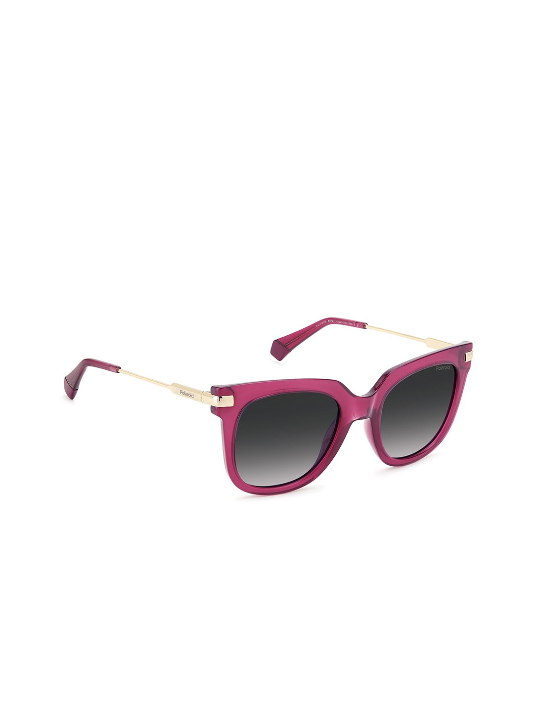 

Polaroid Women Grey Lens & Pink Rectangle Sunglasses with Polarised and UV Protected Lens