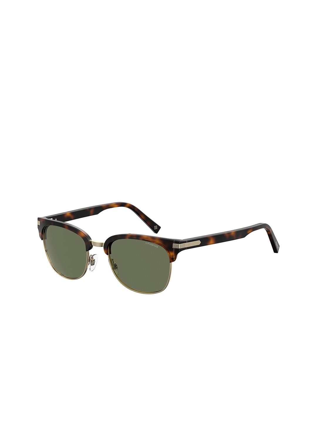 

Polaroid Unisex Green Lens & Brown Square Sunglasses with Lens PLD 2076/S 086UC 53