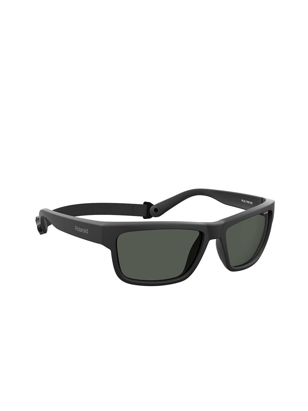 

Polaroid Grey Square Sunglasses with Polarised and UV Protected Lens PLD7031/S 807M9 59, Black