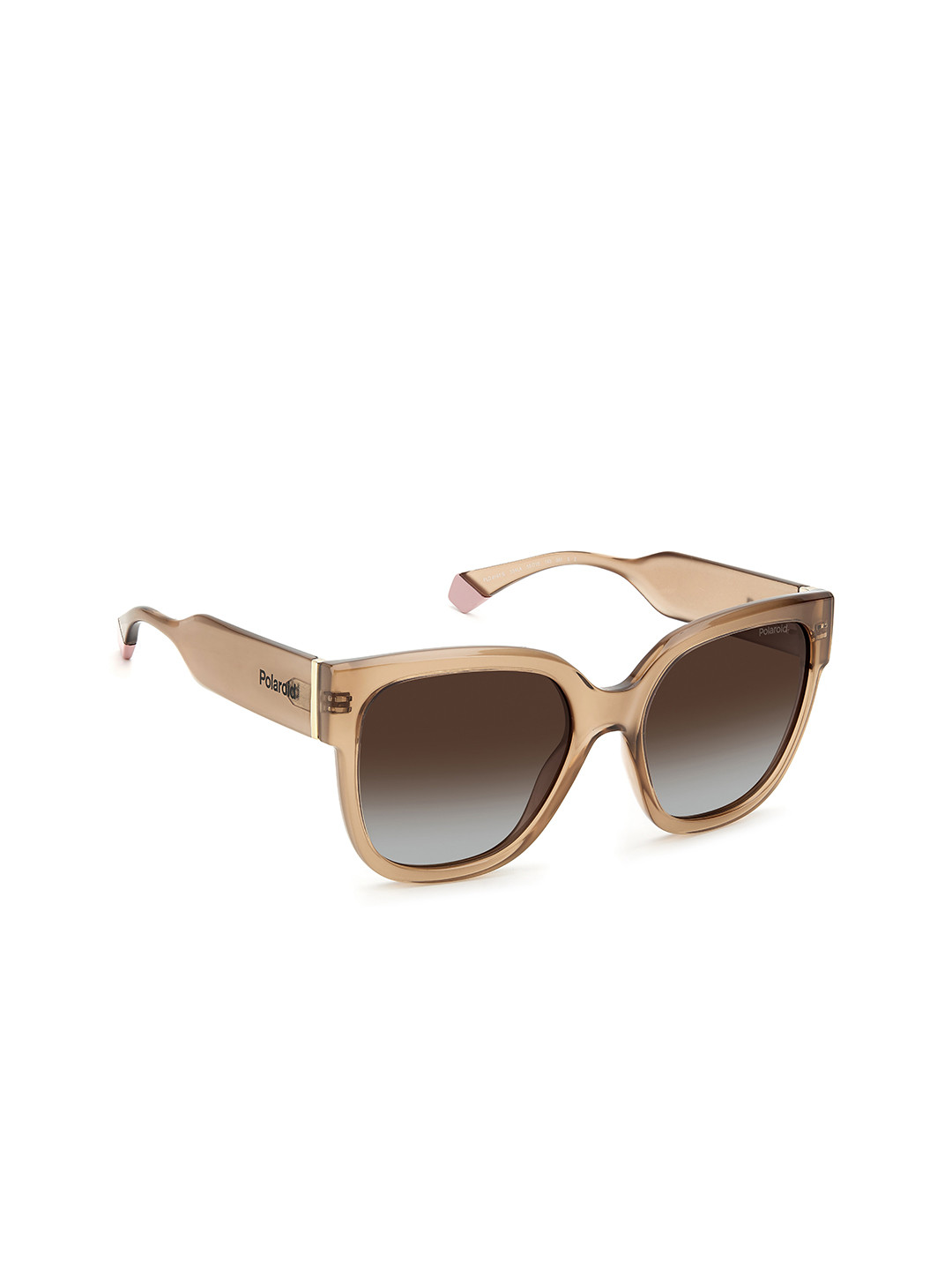 

Polaroid Women Rectangle Sunglasses with Polarised & UV Protected Lens PLD 6167/S 10ALA 55, Beige