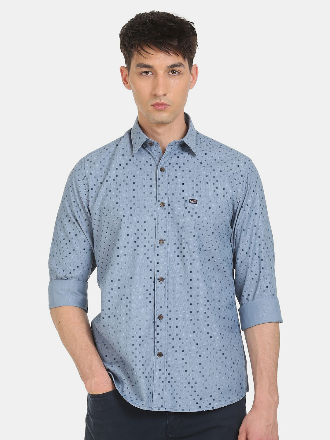

Arrow Sport Men Blue Slim Fit Printed Casual Shirt