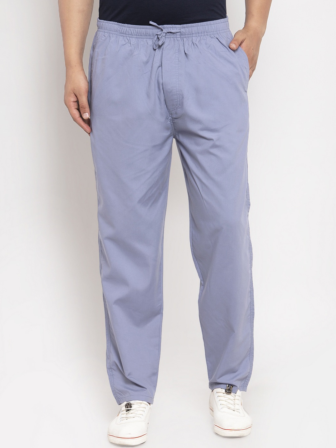 

JAINISH Men Grey Solid Slim-fit Track Pants