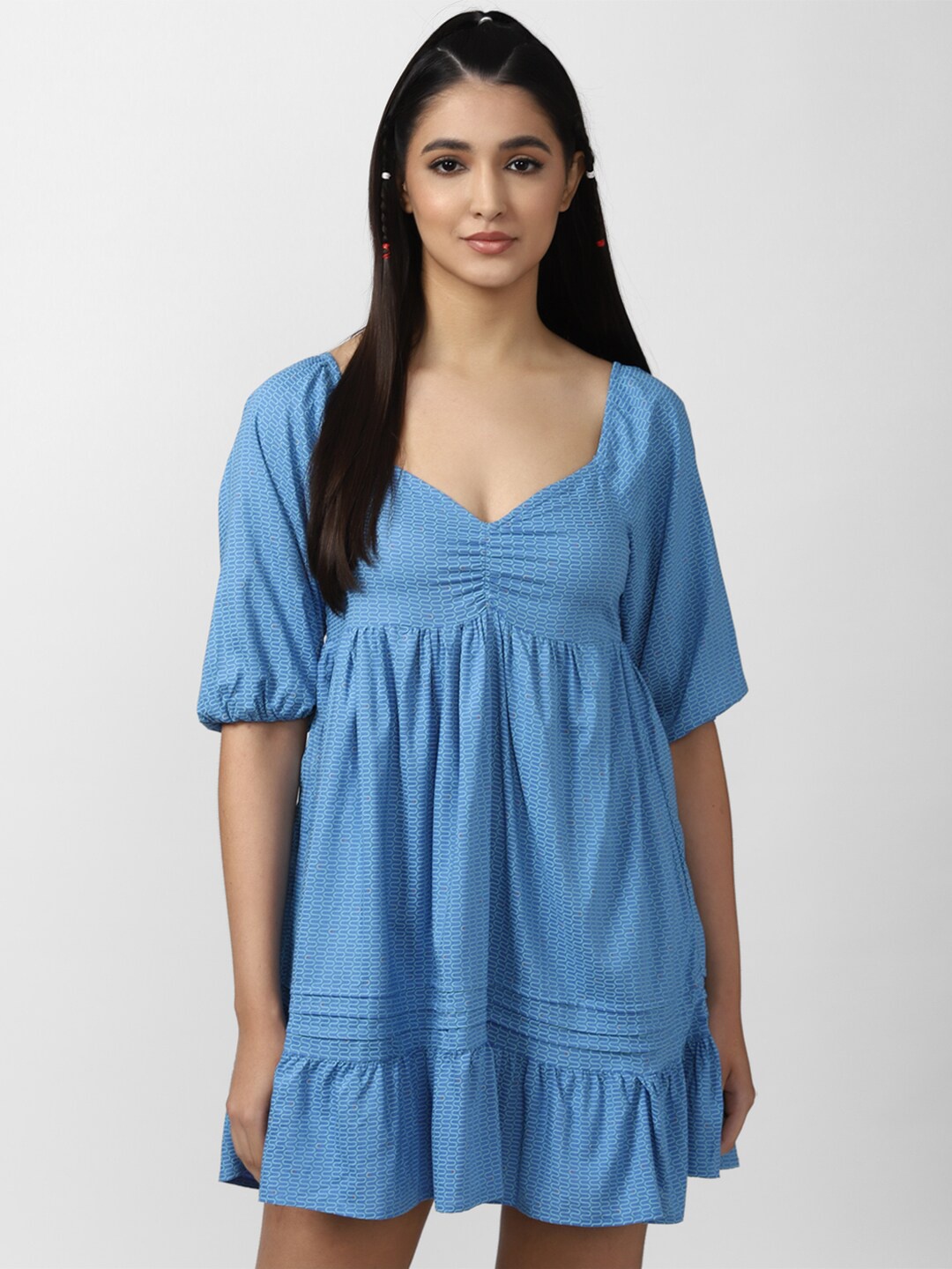

FOREVER 21 Blue Empire Mini Dress