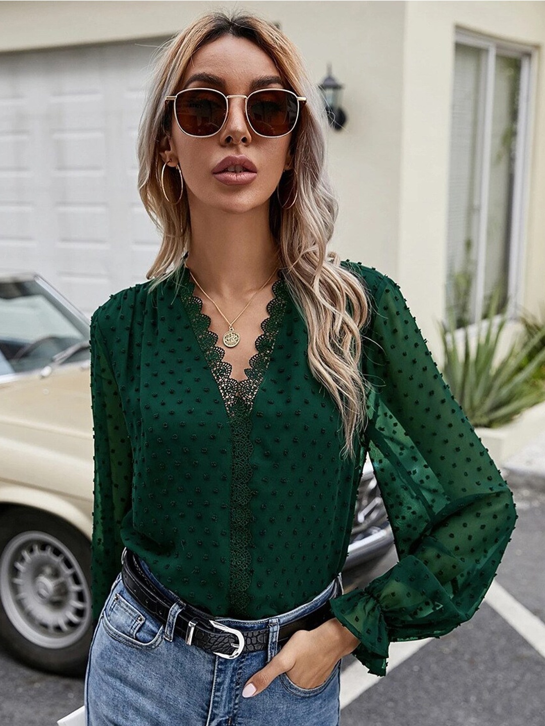 

BoStreet Women Green Top