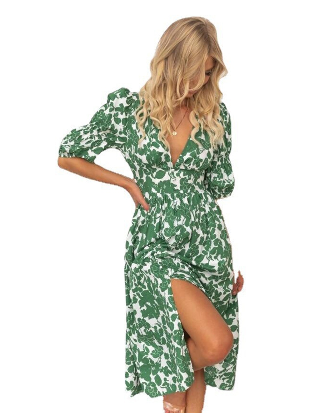 

BoStreet Green Floral Fit and Flare Dresses