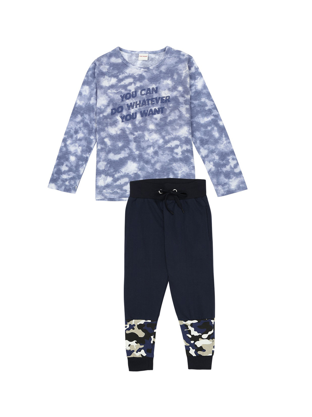 

RAINE AND JAINE Boys Printed Pure Cotton Clothing Set, Blue