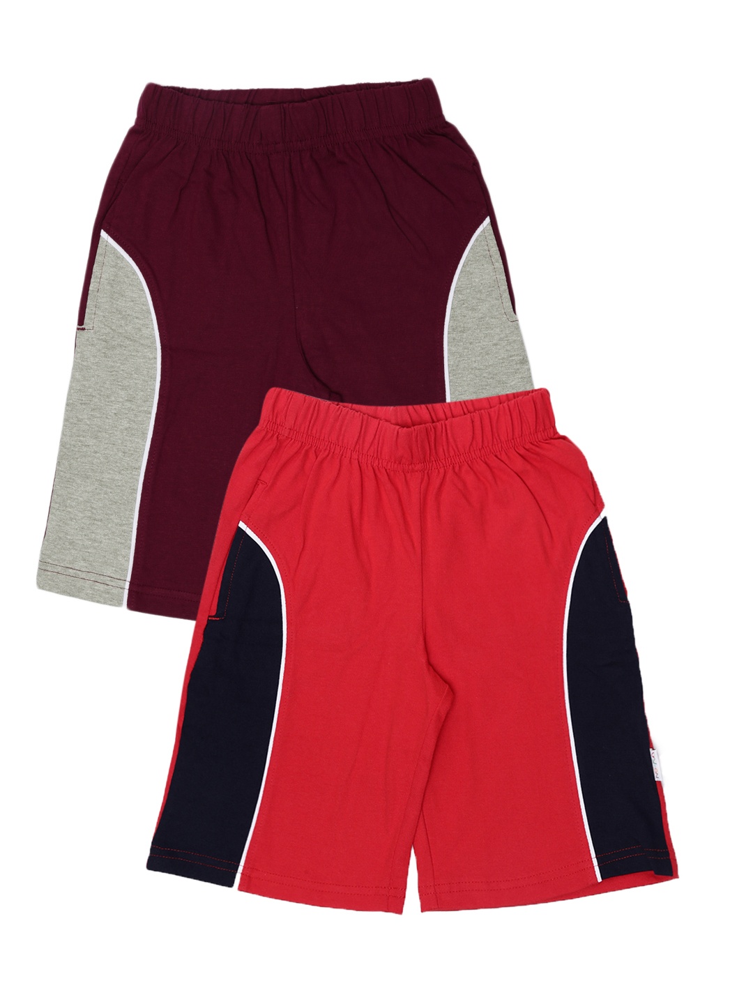 

GKIDZ Boys Pack of 2 Shorts, Maroon