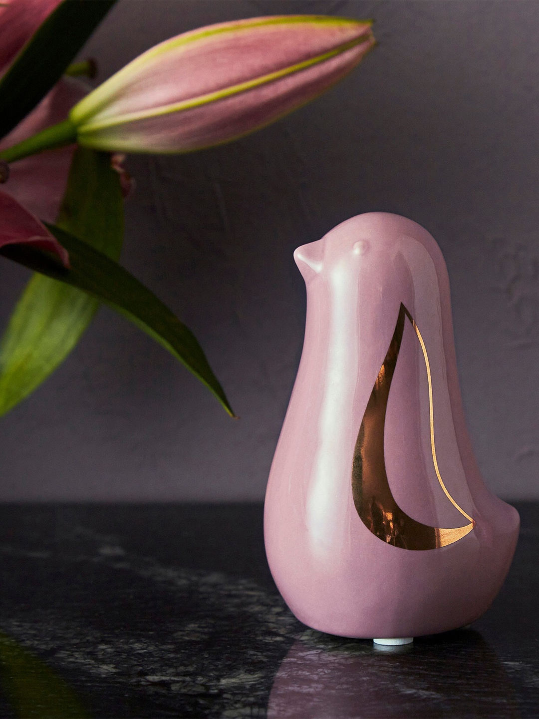 

Home Centre Moksha Decor Pink Ceramic Bird Figurine