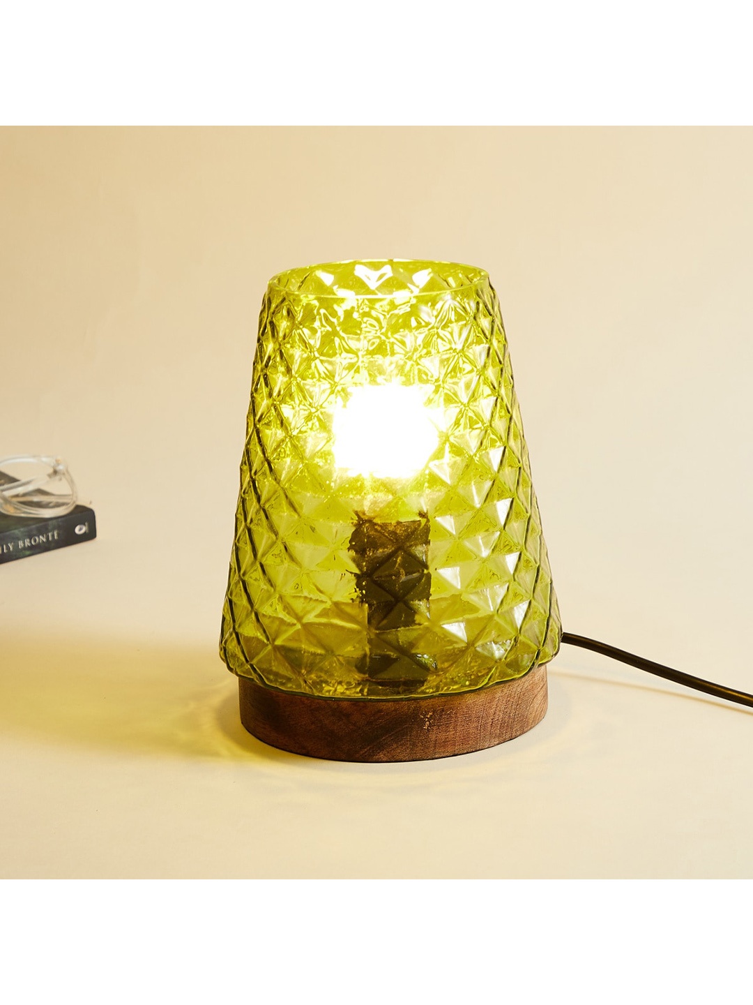 

Home Centre Green Corsica Fest Texture Table Lamp