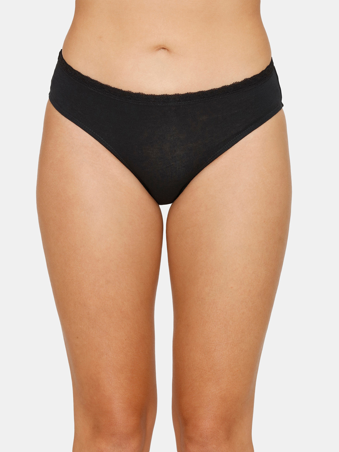 

Zivame Women Black Solid Bikini Briefs