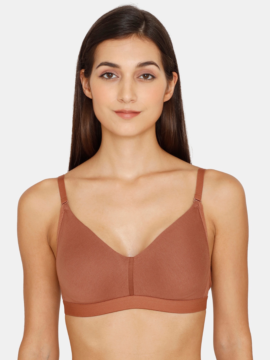 

Zivame Beige Non Padded & Non Wired Solid Bra