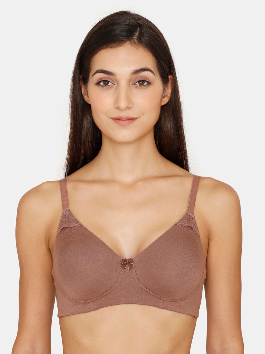 

Zivame Beige Non Padded & Non Wired Solid Bra