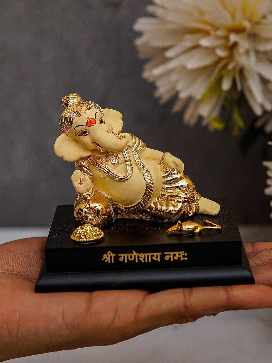

StatueStudio Gold-Toned Ganesha Idol Showpiece