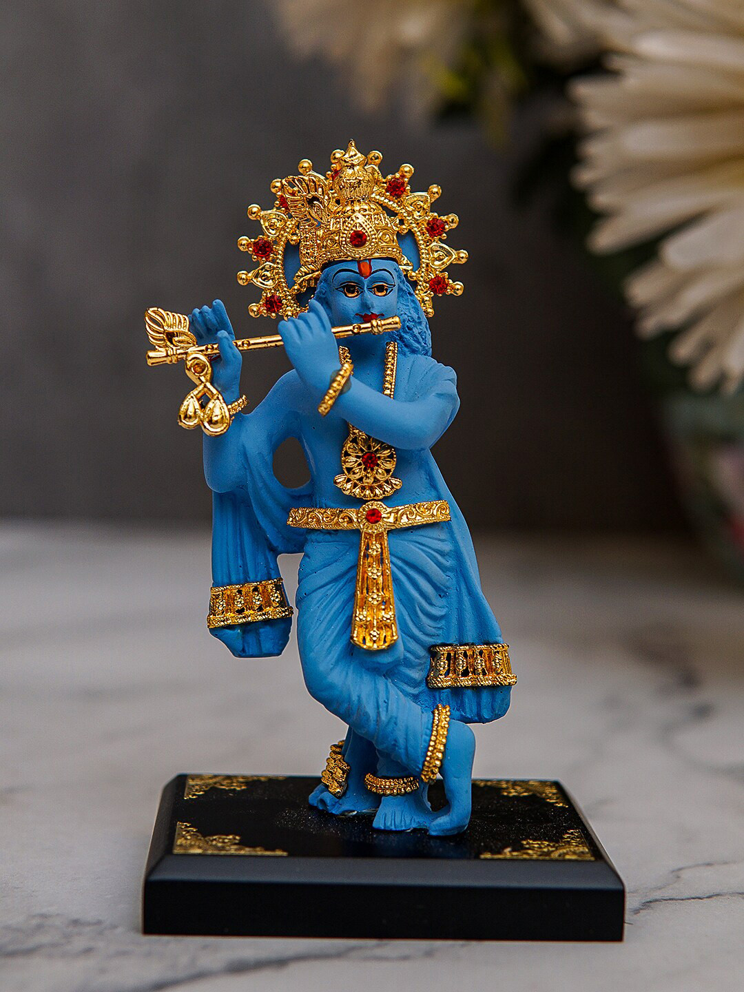 

StatueStudio Blue Solid Krishna Showpiece