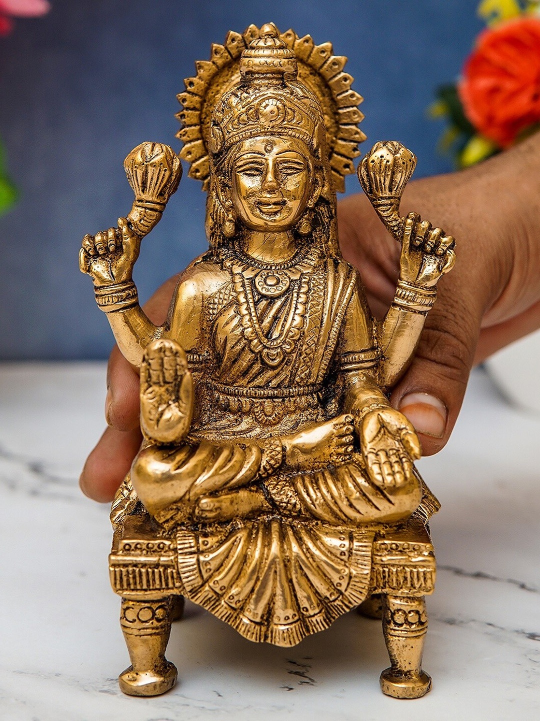 

StatueStudio Gold-Toned Laxmi Showpiece