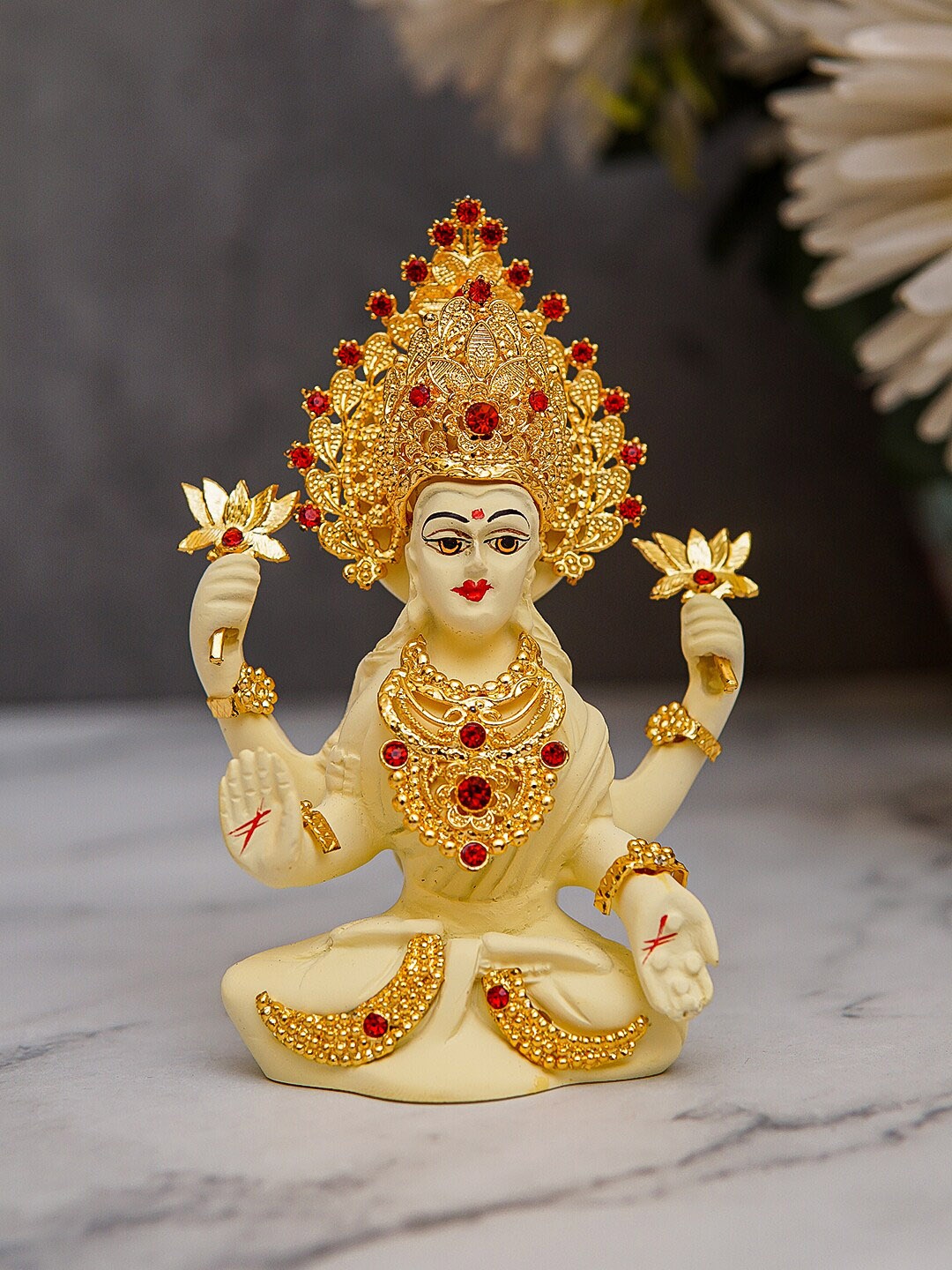

StatueStudio Cream Laxmi Showpiece