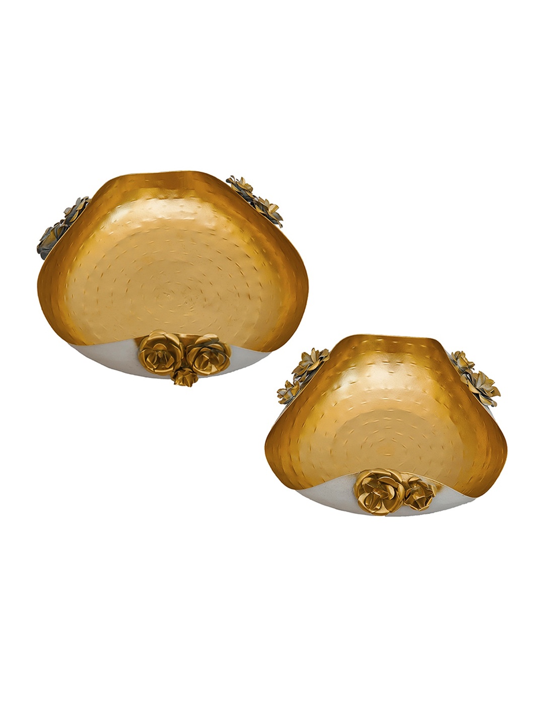 

StatueStudio Set Of 2 Gold-Toned Urli Decorative Bowls
