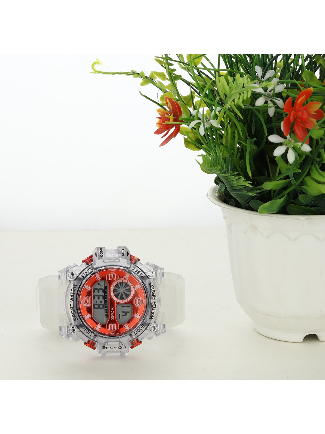 

Fantasy World Kids Solid Dial & Straps Digital Multi Function Watch FW-Sport-009-RD, Red