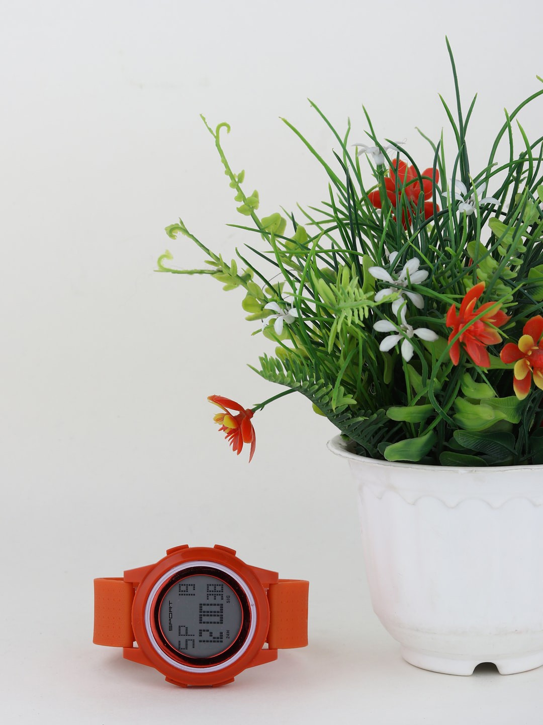 

Fantasy World Kids Embellished Dial & Straps Digital Multi Function Watch FW-Sport-006-OR, Orange