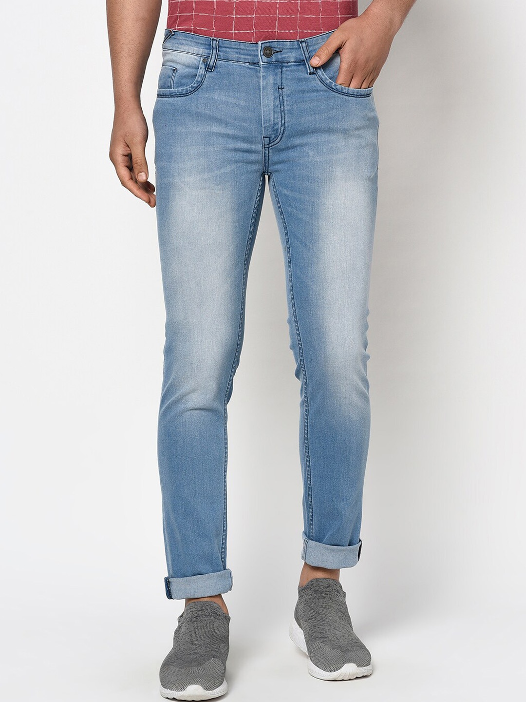 

Blackberrys Men Blue Slim Fit Heavy Fade Jeans