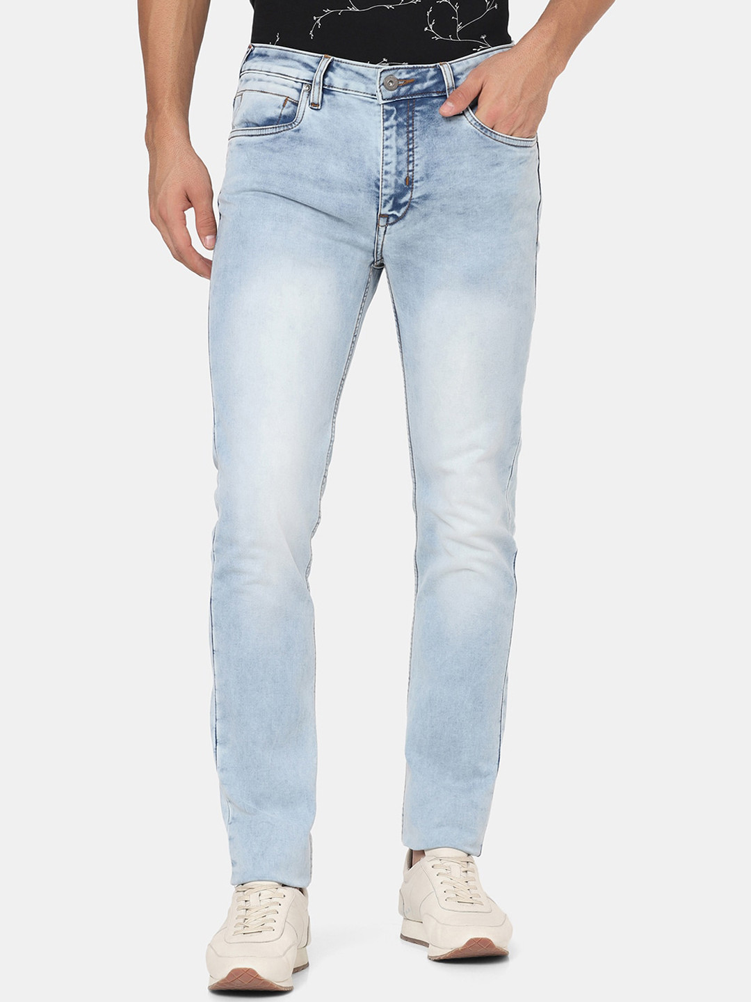 

Blackberrys Men Blue Skinny Fit Heavy Fade Jeans