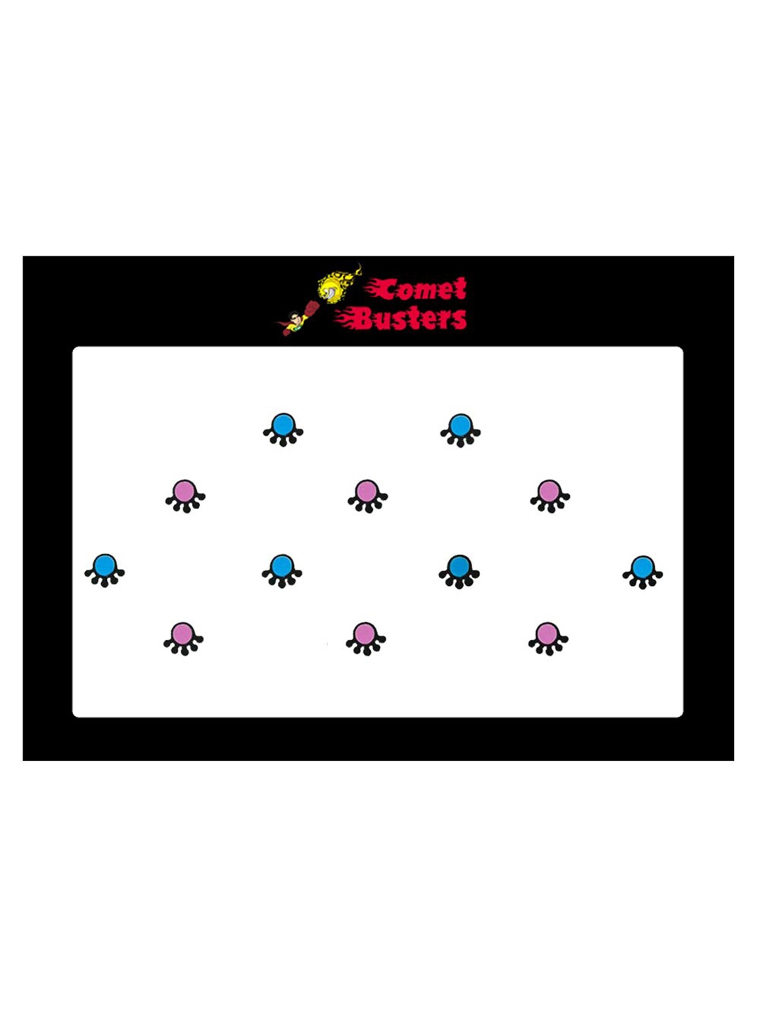 

Comet Busters Set Of 12 Bindi Sindoor, Multi