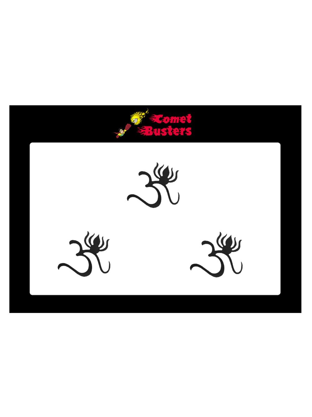 

Comet Busters Set Of 3 Black Bindis