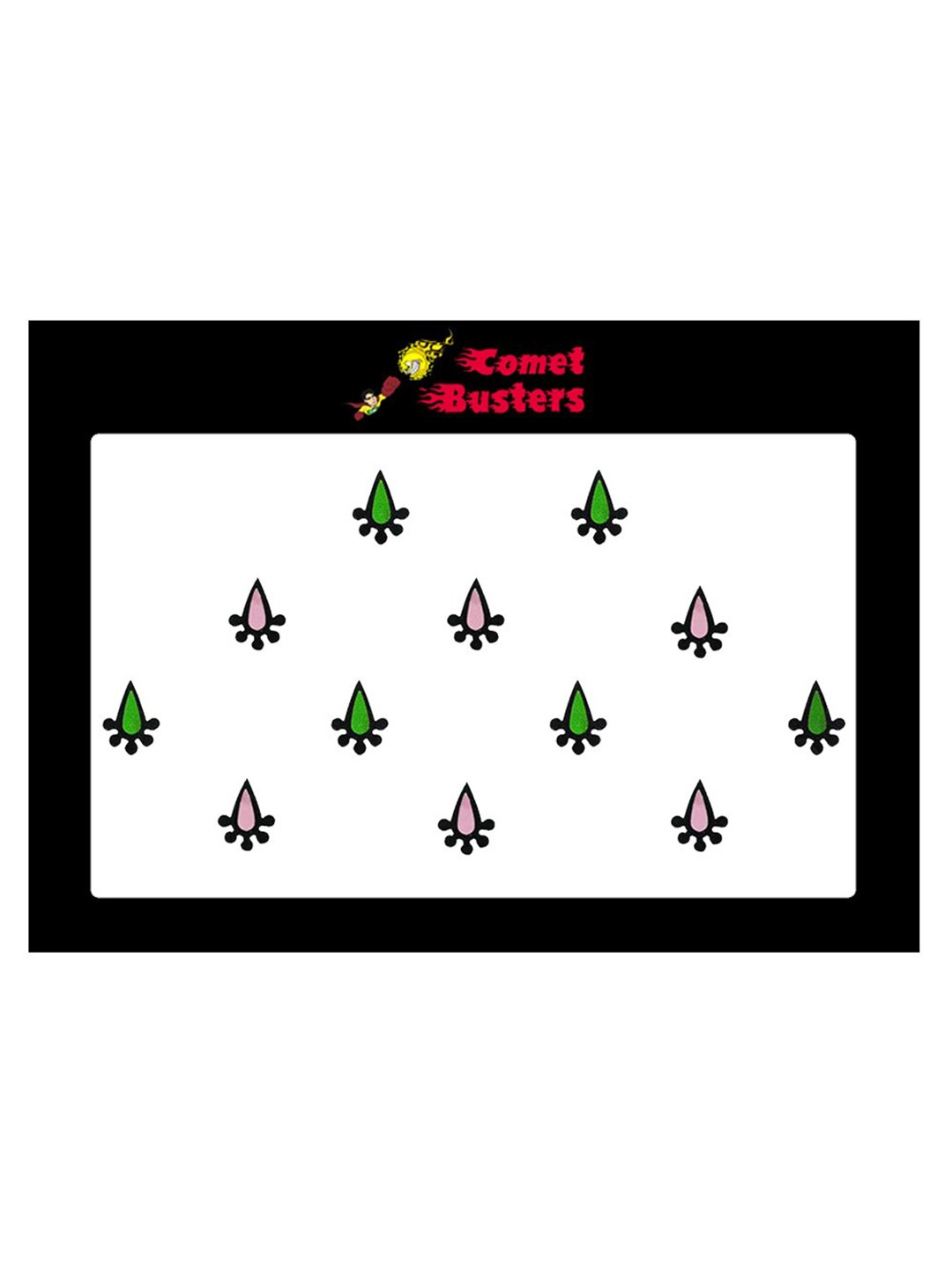 

Comet Busters Set Of 12 Bindi Sindoor, Green