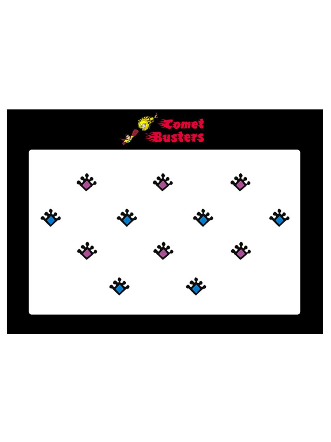 

Comet Busters Set Of 10 Blue & Pink Bindis