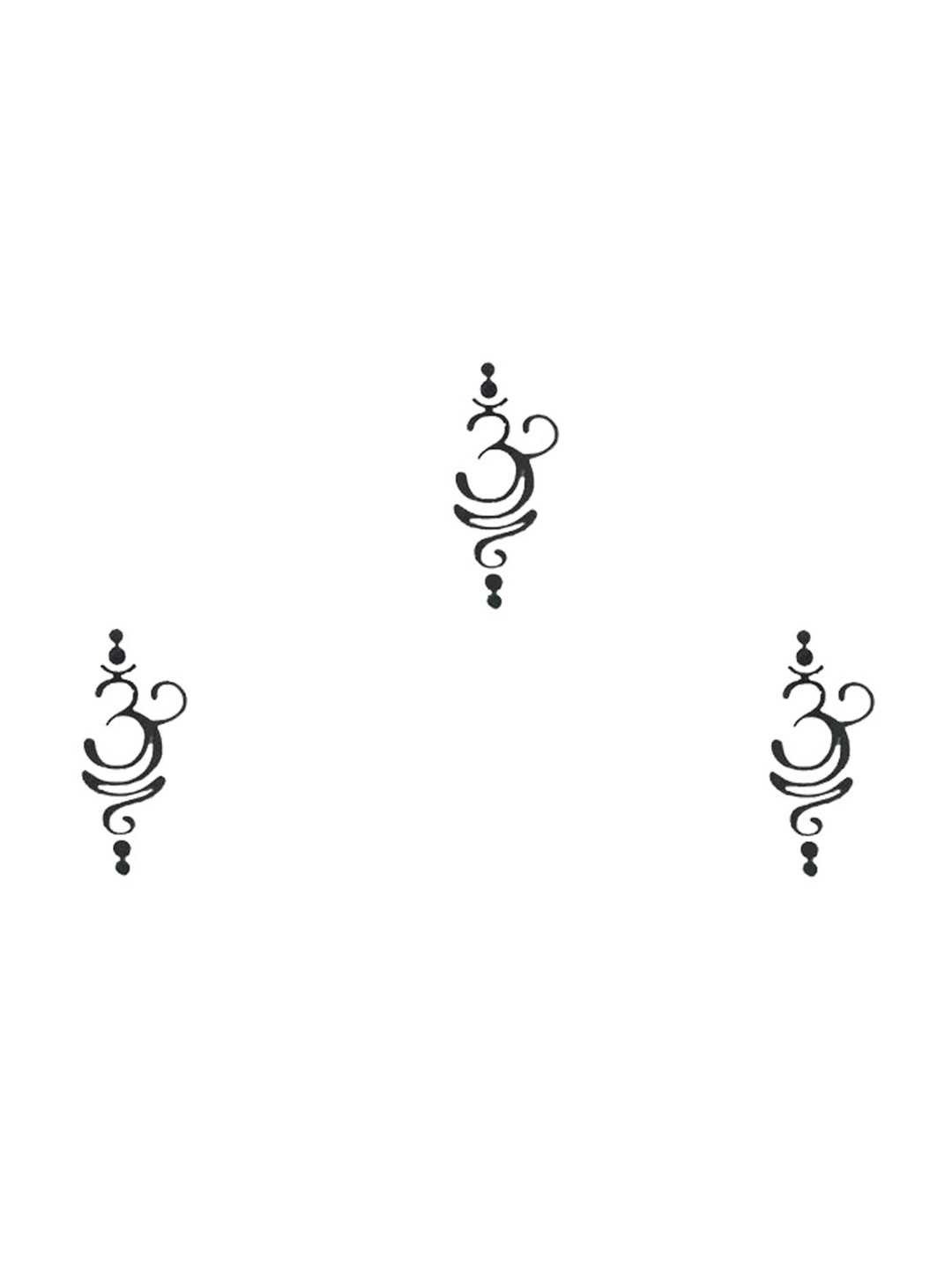 

Comet Busters Set Of 3 Bindi Sindoor, Black