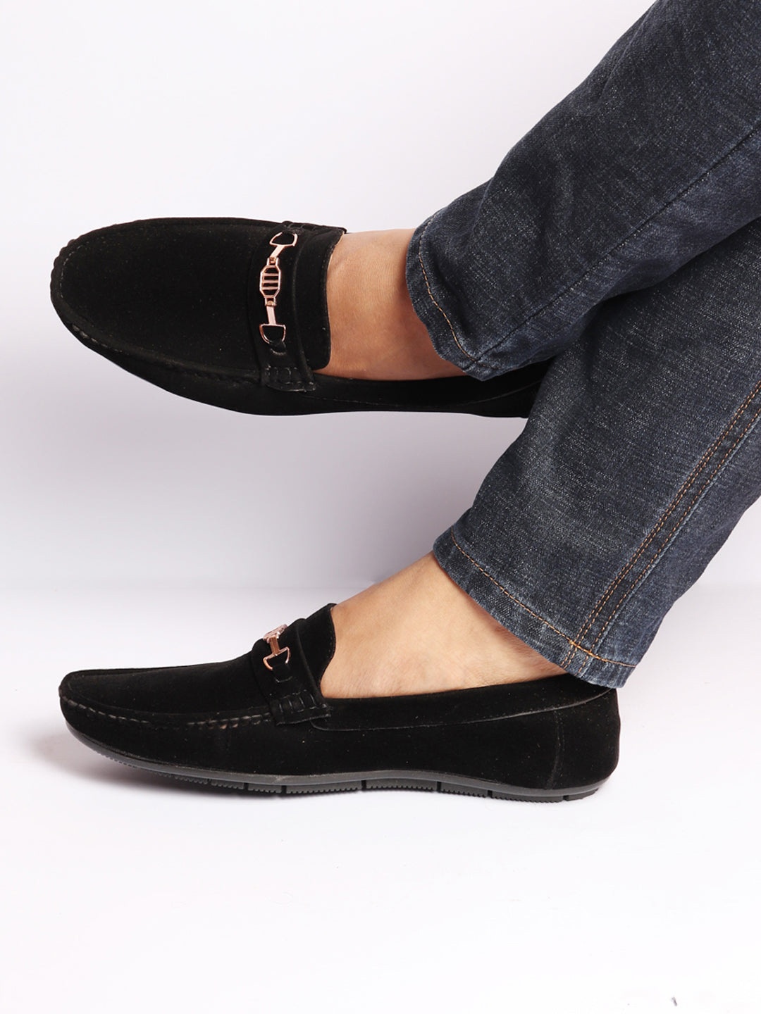 

FAUSTO Men Black Loafers