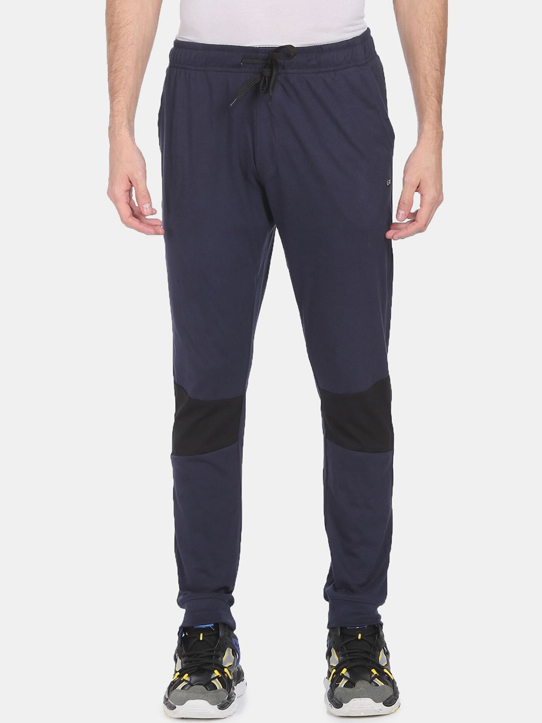 

Arrow Sport Men Navy Blue Solid Straight Fit Joggers