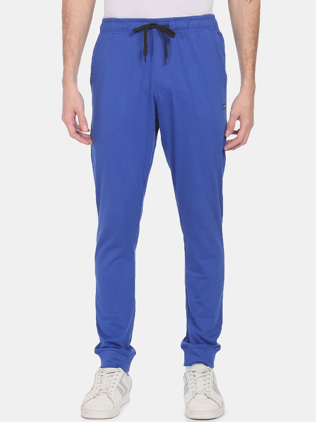 

Arrow Sport Men Blue Solid Pure Cotton Joggers