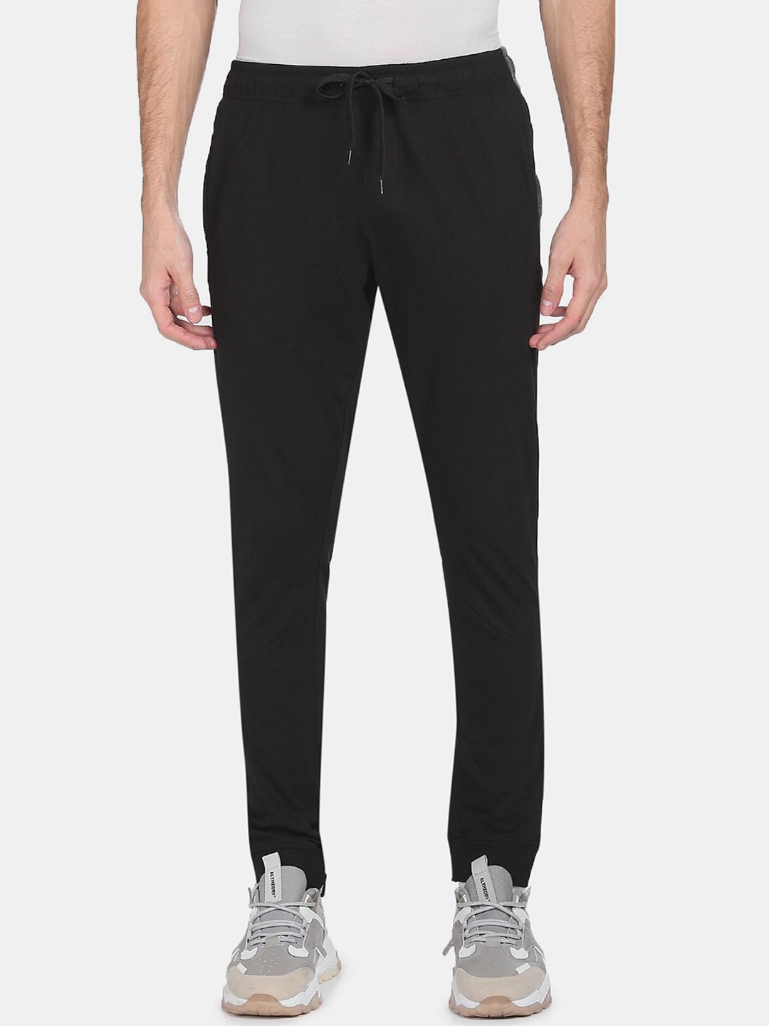 

Arrow Sport Men Black Solid Pure Cotton Track Pants
